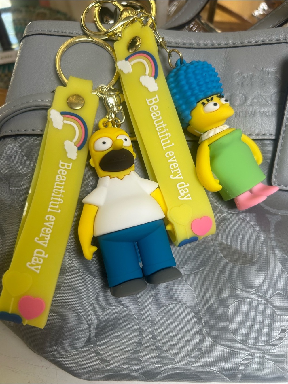 Yellow Cartoon Character Keychain Set — Kids Toys